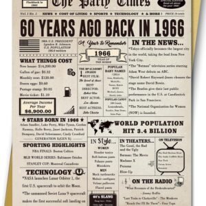 Huameigf Giant 60th Birthday Card Gift for Women Men, Hilarious 60 Years Old Birthday Gift for Husband Wife, Large 60 Bday Party Decorations for Friends Family, Big 60 Birthday Card for Mom Dad